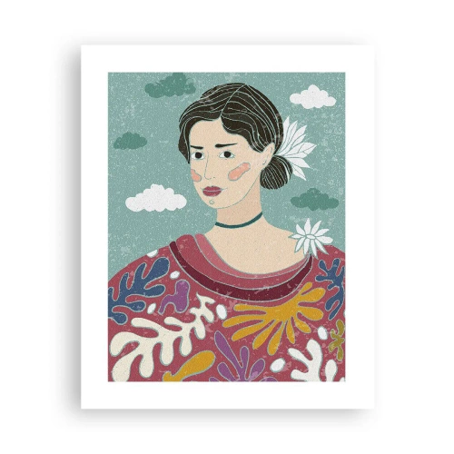 Affiche - Poster - Avec de la mélancolie dans les yeux - 40x50 cm