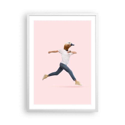 Affiche dans un cadre blanc - Poster - Une pincée d'absurdité - 50x70 cm