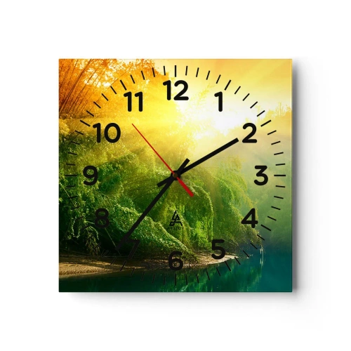 Horloge murale - Pendule murale - Se noyer au soleil et à l'ombre - 40x40 cm