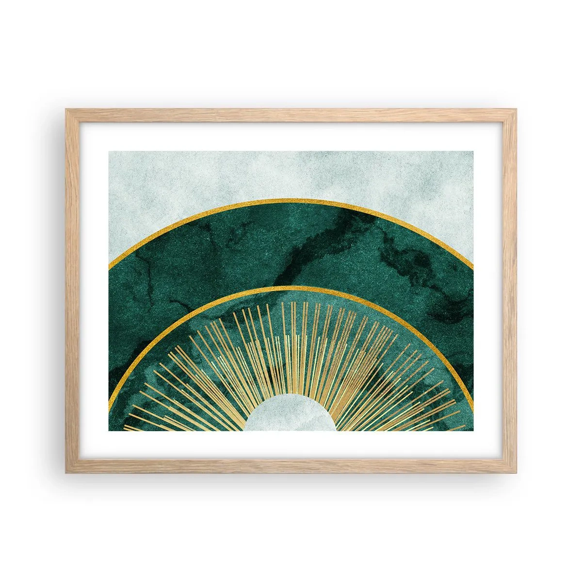 Affiche dans un chêne clair - Poster - Un autre système solaire - 50x40 cm