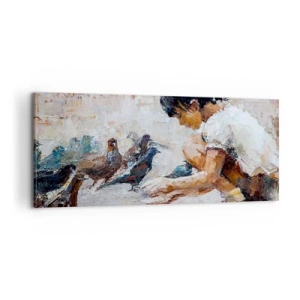 Impression sur toile - Image sur toile - Les plus petits et les plus gentils - 100x40 cm