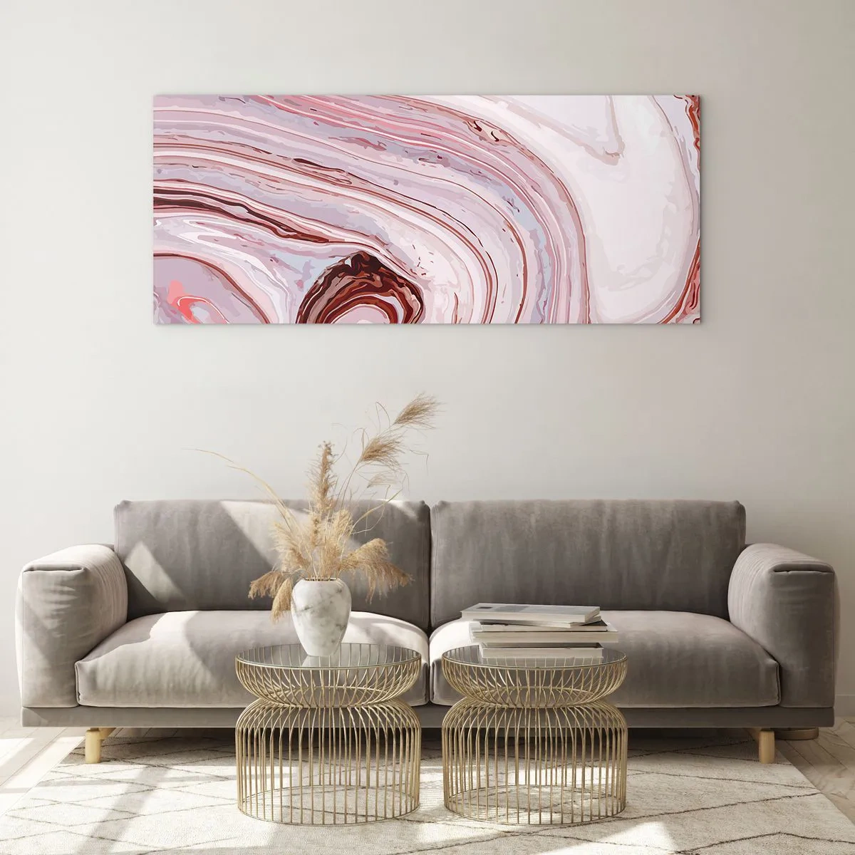 Impression sur verre - Image sur verre - Tout droit, puis tout en bas - 100x40 cm