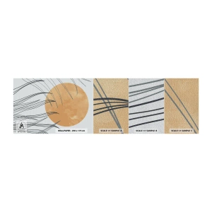 Échantillon de Papier Peint Premium Canvas - Toujours vers le soleil - Soleil, Minimalisme, Morceau - 100x30 cm