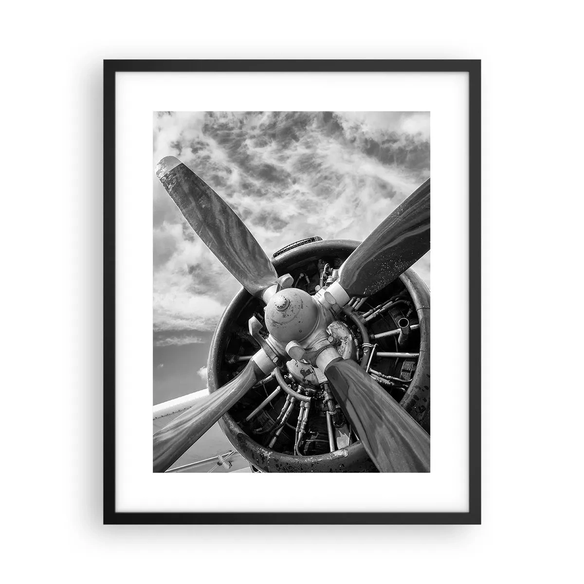 Affiche dans un cadre noir - Poster - Dompteur de ciel - 40x50 cm