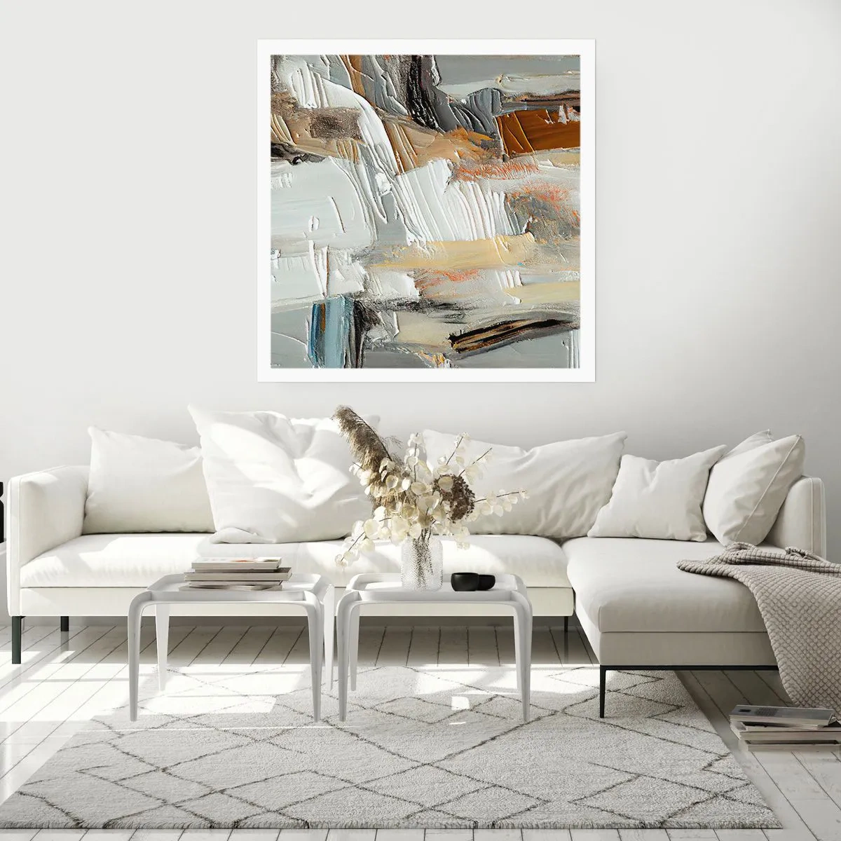 Affiche - Poster - Couches colorées - 60x60 cm