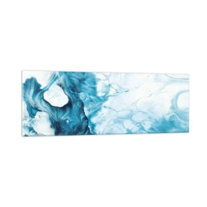 Impression sur verre - Image sur verre - Concert de bleu - 90x30 cm