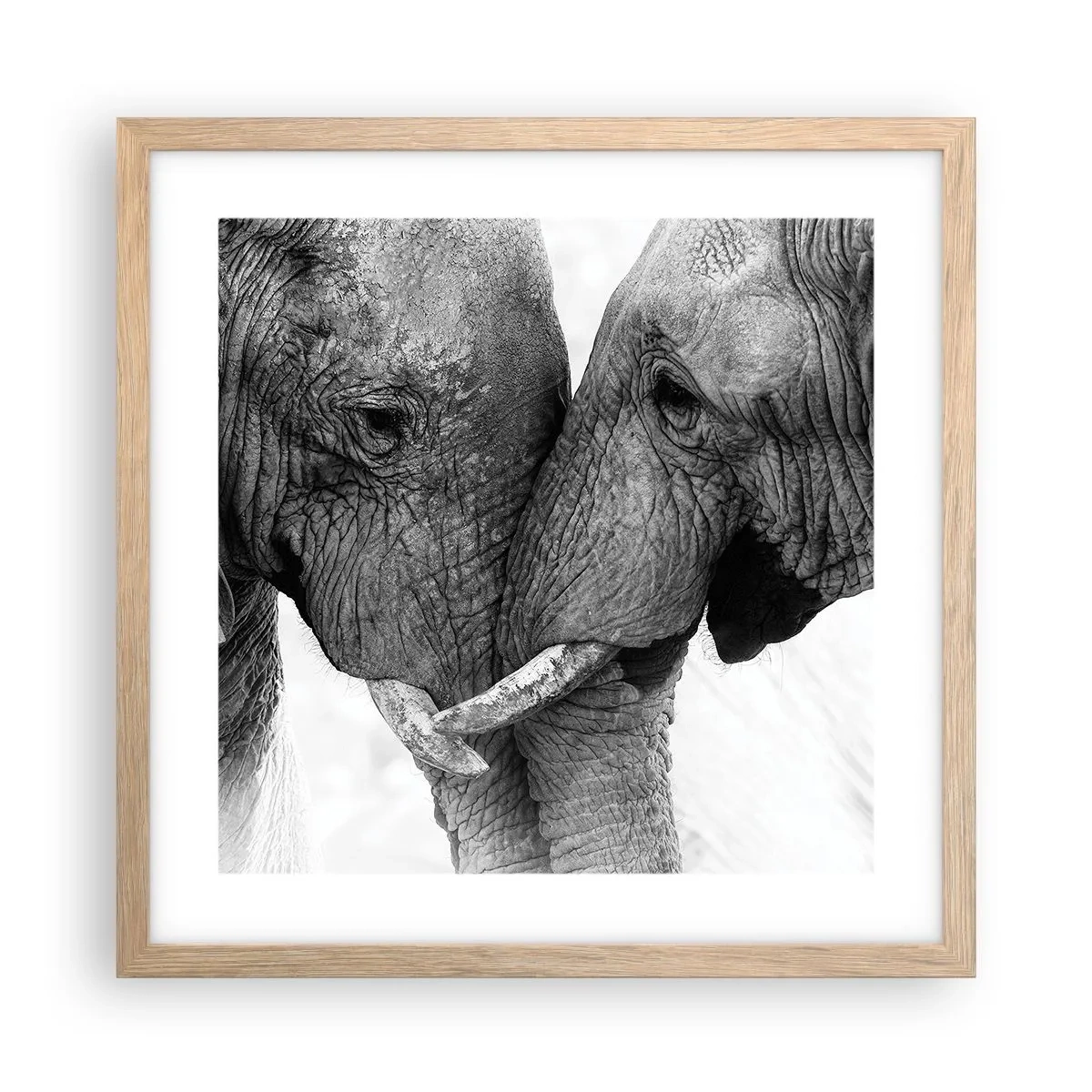 Affiche dans un chêne clair - Poster - Confession sincère - 40x40 cm