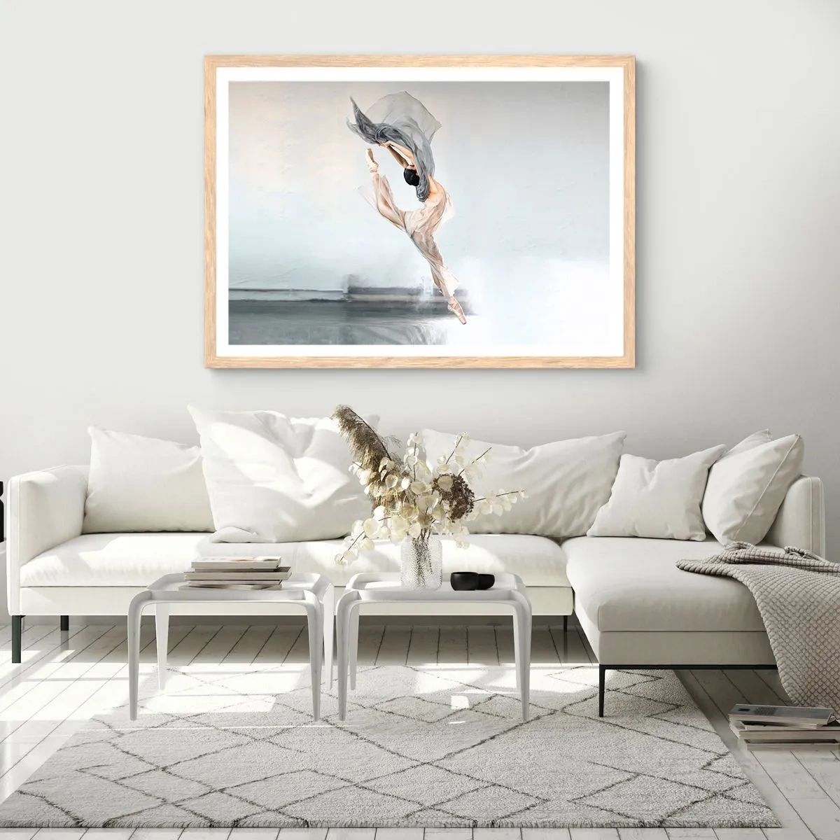 Affiche dans un chêne clair - Poster - Dans le ravissement de la danse - 91x61 cm