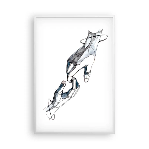 Affiche dans un cadre blanc - Poster - Un bon geste - 61x91 cm