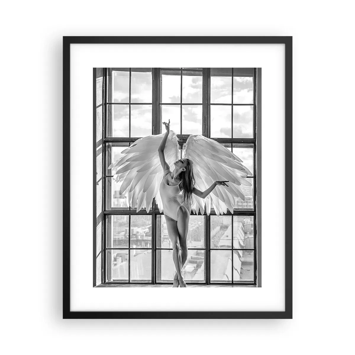 Affiche dans un cadre noir - Poster - La ville des anges? - 40x50 cm