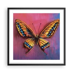 Affiche dans un cadre noir - Poster - Un joyau de la nature - 50x50 cm