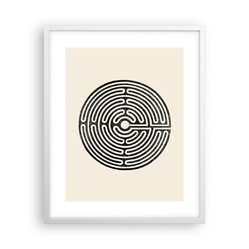 Affiche dans un cadre blanc - Poster - Ordre mystérieux - 40x50 cm