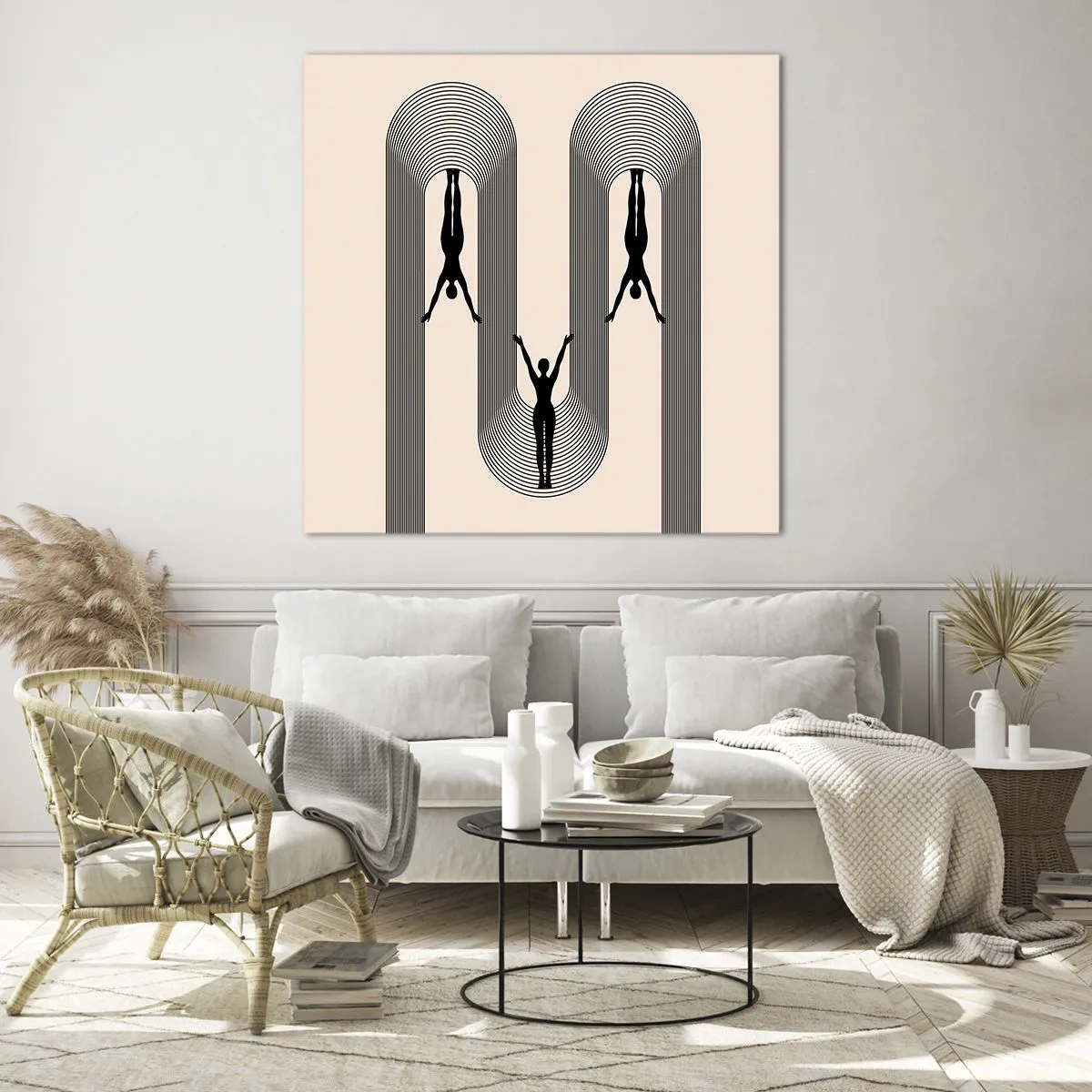 Impression sur verre - Image sur verre - Les jambes en l’air - 30x30 cm