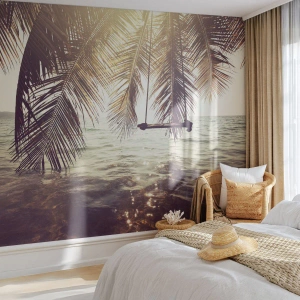 Papier peint sur mesure Premium Sand - Vous pouvez vous balancer dans les nuages 