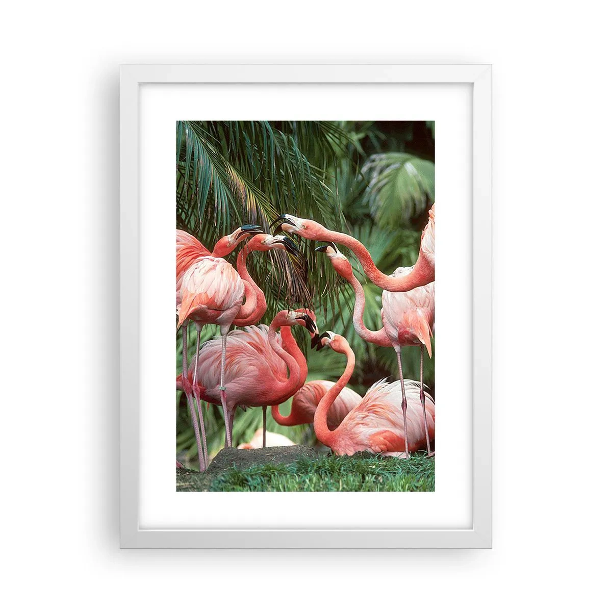 Affiche dans un cadre blanc - Poster - Potins d'après-midi - 30x40 cm