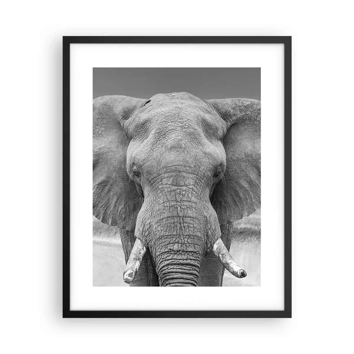 Affiche dans un cadre noir - Poster - Bienvenue dans mon monde - 40x50 cm