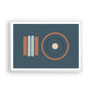 Affiche dans un cadre blanc - Poster - Essence des choses - 100x70 cm