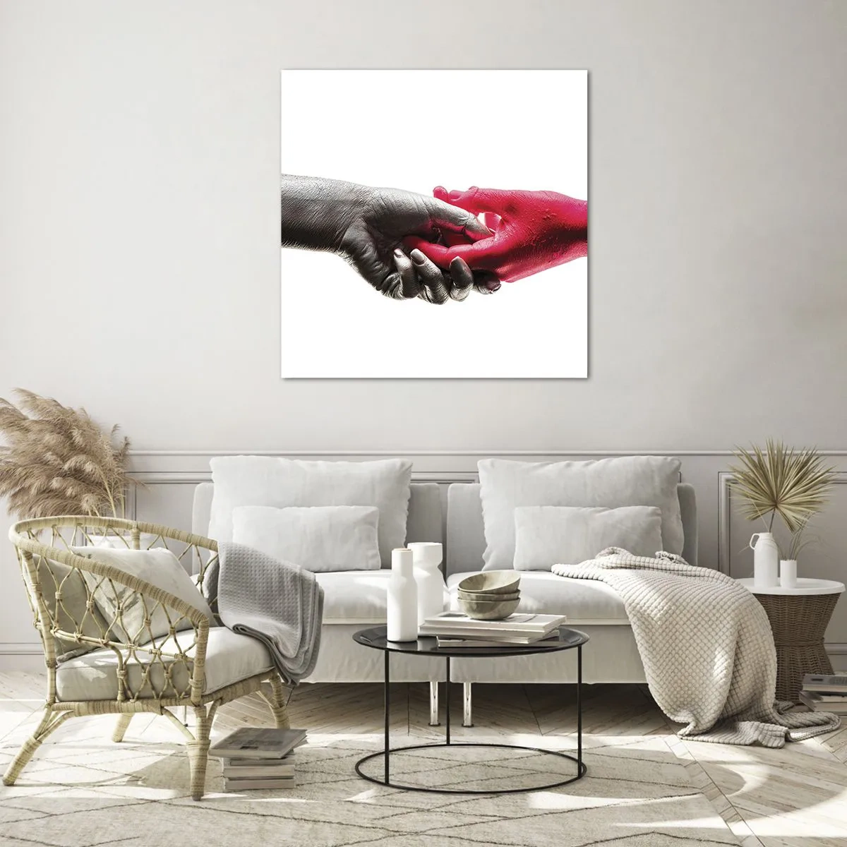 Impression sur verre - Image sur verre - Ensemble, bien que différents - 40x40 cm