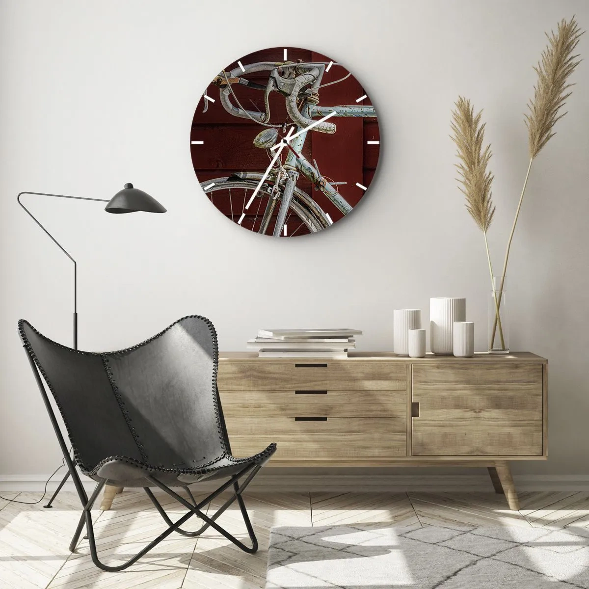 Horloge murale - Pendule murale - Construit pour la victoire - 30x30 cm