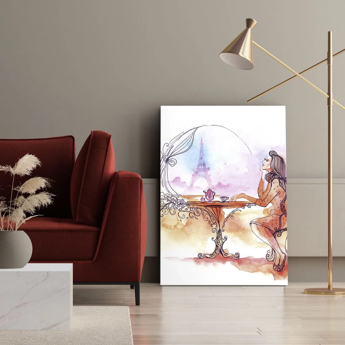 Impression sur toile - Image sur toile - Le chic parisien - 45x80 cm