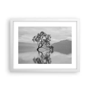 Affiche dans un cadre blanc - Poster - Un tel pays existe - 40x30 cm