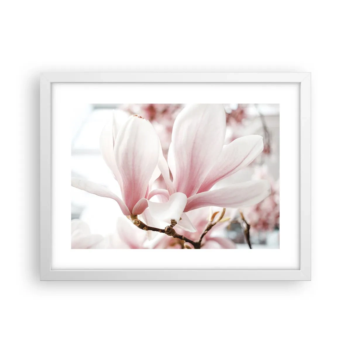 Affiche dans un cadre blanc - Poster - Abondance de tendresse - 40x30 cm
