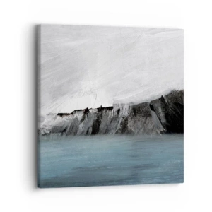 Impression sur toile - Image sur toile - Eau – terre : choc des éléments - 40x40 cm