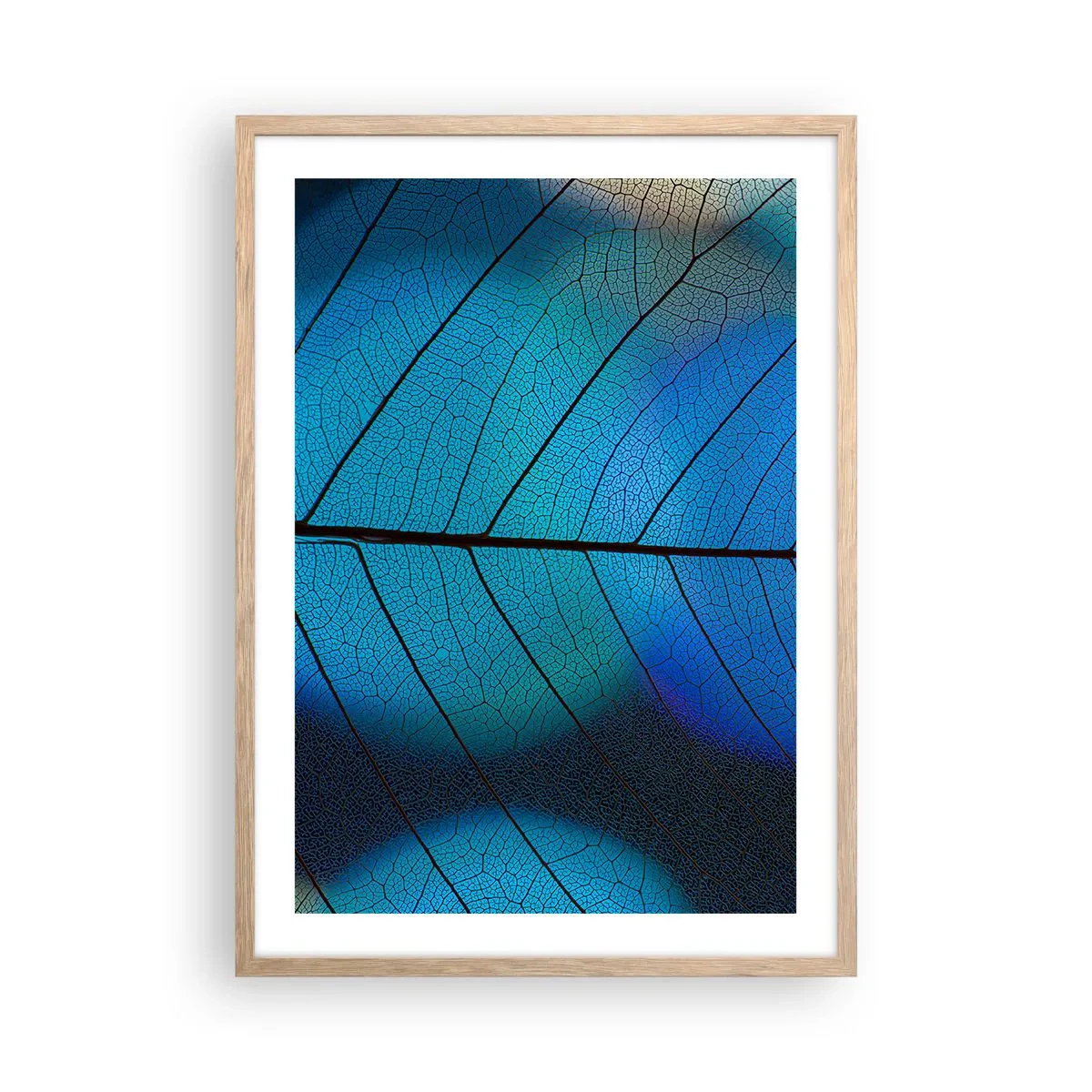 Affiche dans un chêne clair - Poster - Construction complexe - 50x70 cm