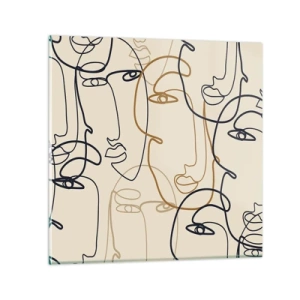 Impression sur verre - Image sur verre - Portrait multiplié - 50x50 cm