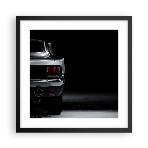 Affiche dans un cadre noir - Poster - Le charme du classique - 40x40 cm