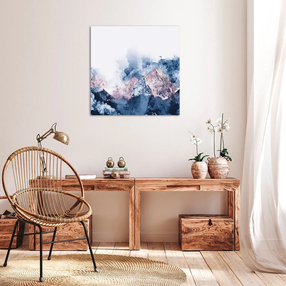 Impression sur toile - Image sur toile - Ce sont des sommets ! - 60x60 cm