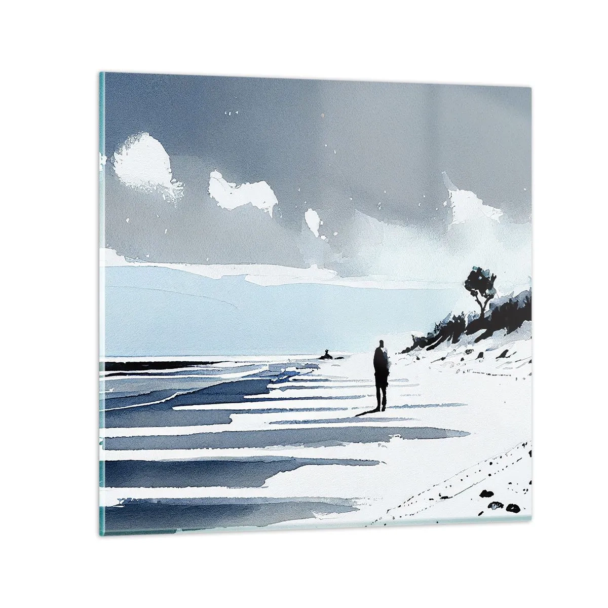 Impression sur verre - Image sur verre - Seul à seul - 30x30 cm