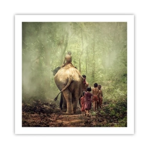 Affiche - Poster - Nouveau livre de la jungle - 60x60 cm