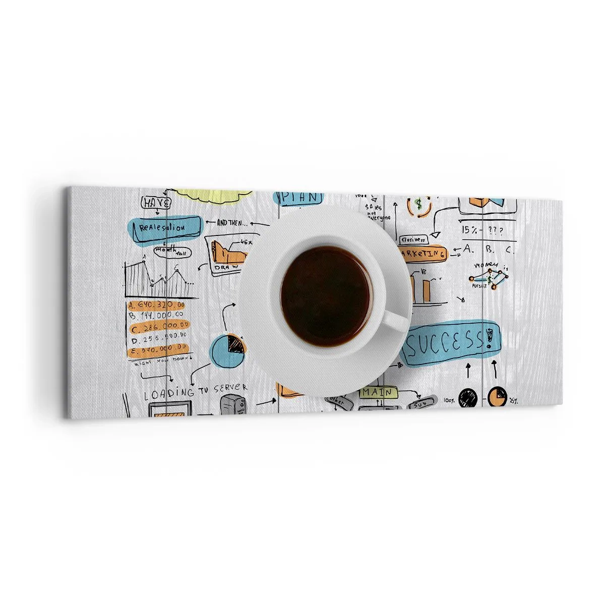 Impression sur toile - Image sur toile - Il est temps de faire une pause - 100x40 cm