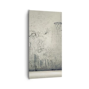 Impression sur toile - Image sur toile - Ma vie fantastique en ville - 65x120 cm