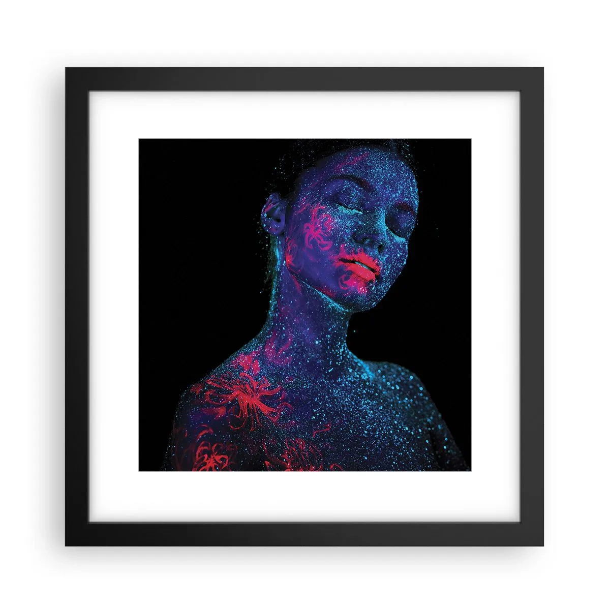 Affiche dans un cadre noir - Poster - Dans la poussière d'étoiles - 30x30 cm