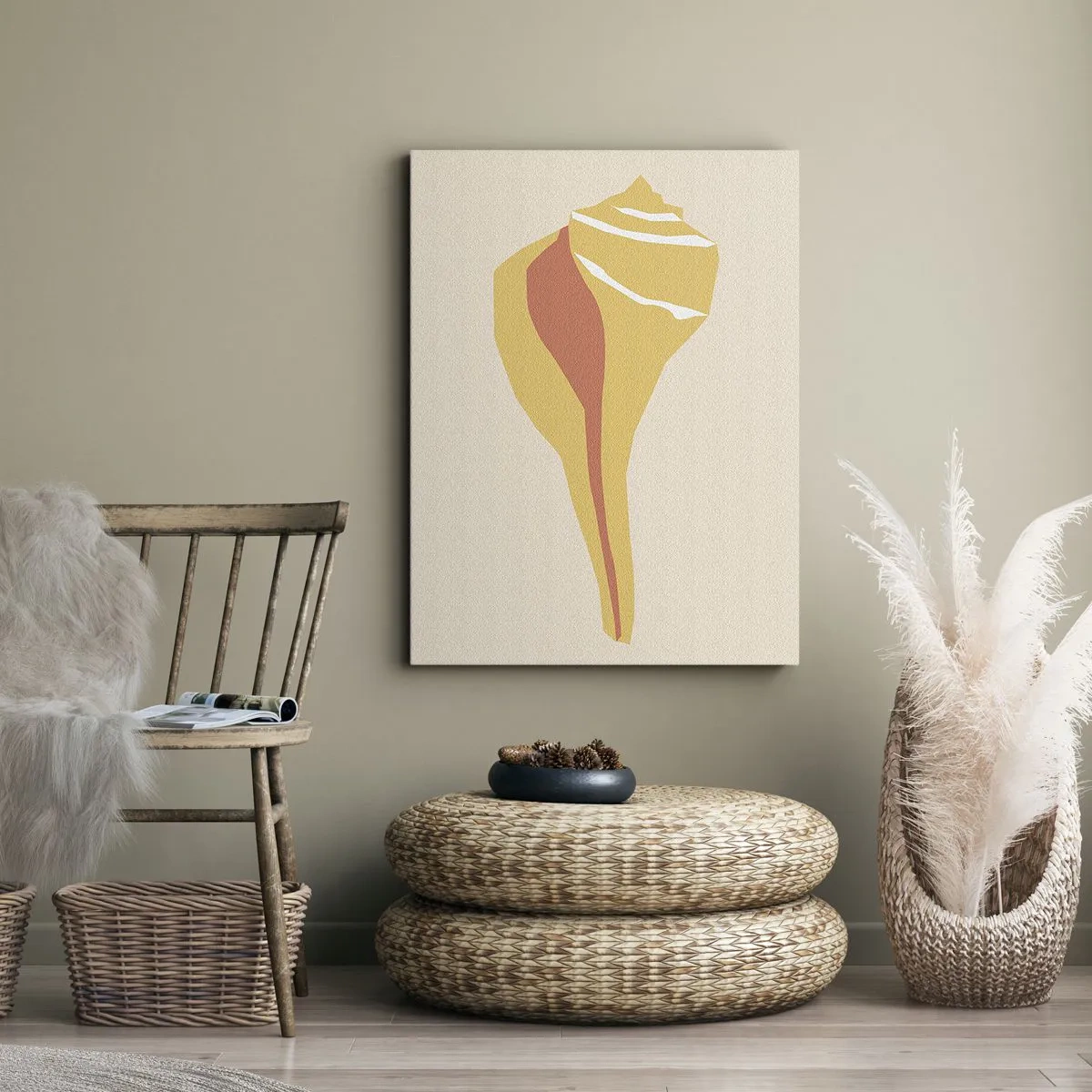 Impression sur toile - Image sur toile - Abstraction organique – croissance - 45x80 cm