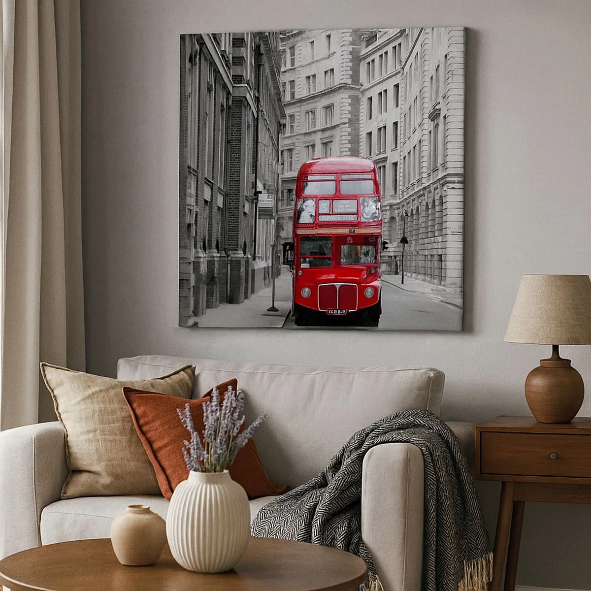 Impression sur toile - Image sur toile - La vie de tous les jours ne doit pas être grise - 30x30 cm