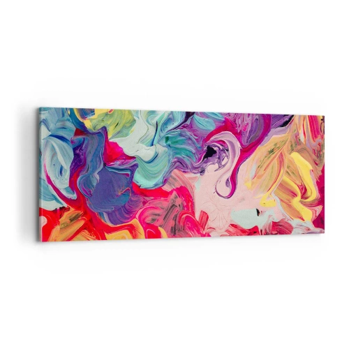 Impression sur toile - Image sur toile - La naissance des couleurs - 100x40 cm