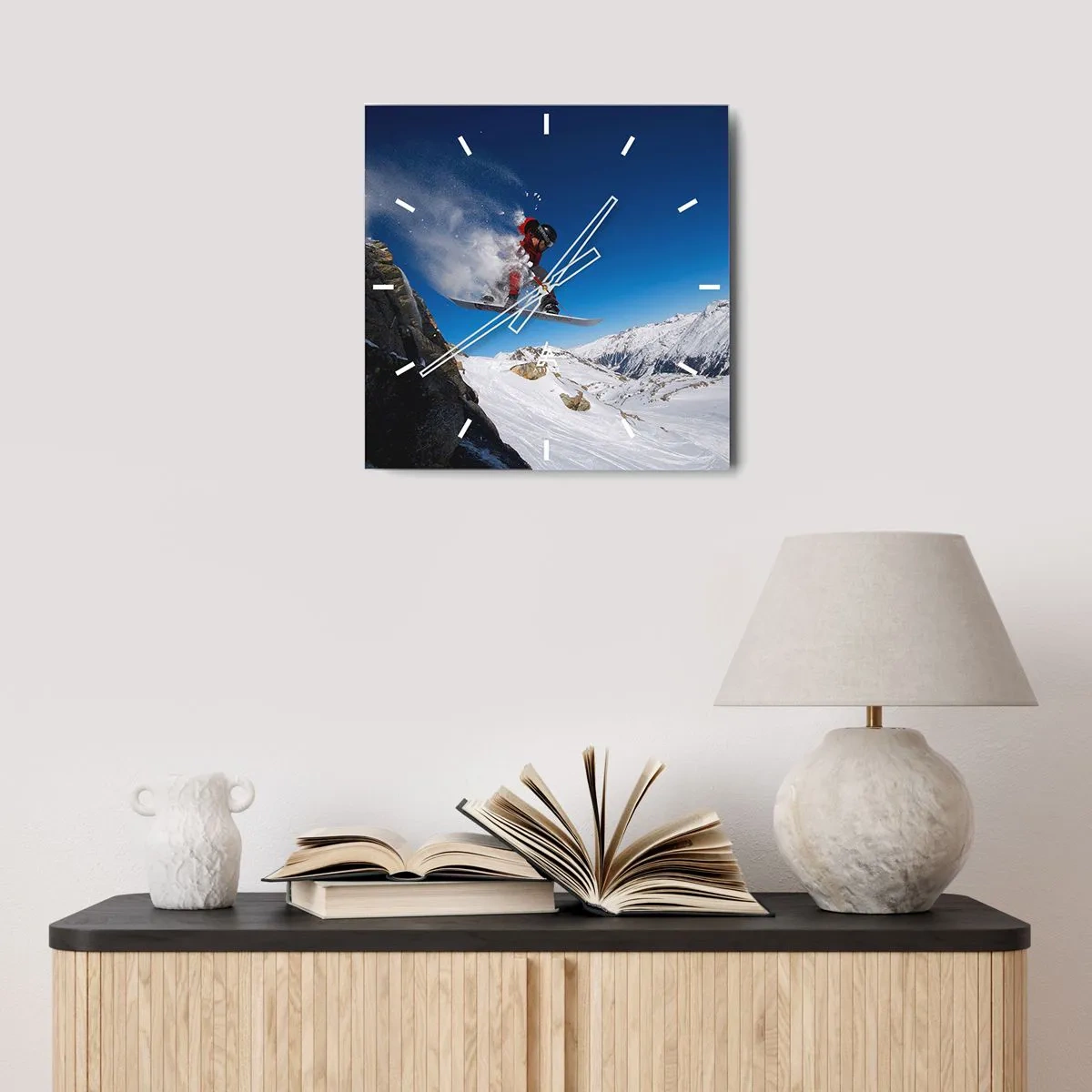 Horloge murale - Pendule murale - Et tu es devenu une partie de l'espace - 40x40 cm