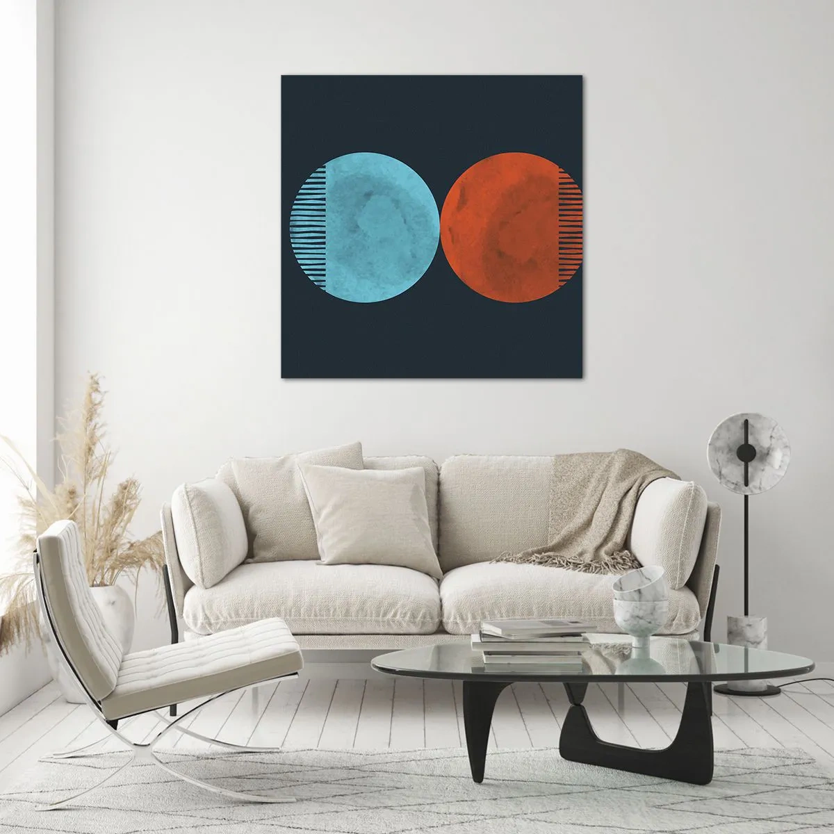 Impression sur verre - Image sur verre - Seulement la géométrie ? - 30x30 cm