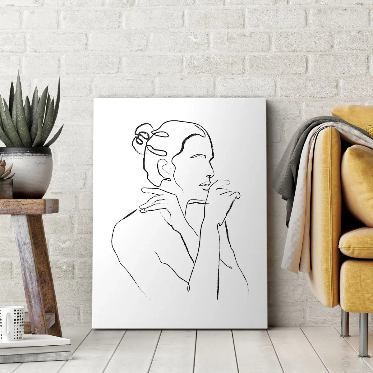 Impression sur toile - Image sur toile - Nu : un mystère sensuel - 45x80 cm