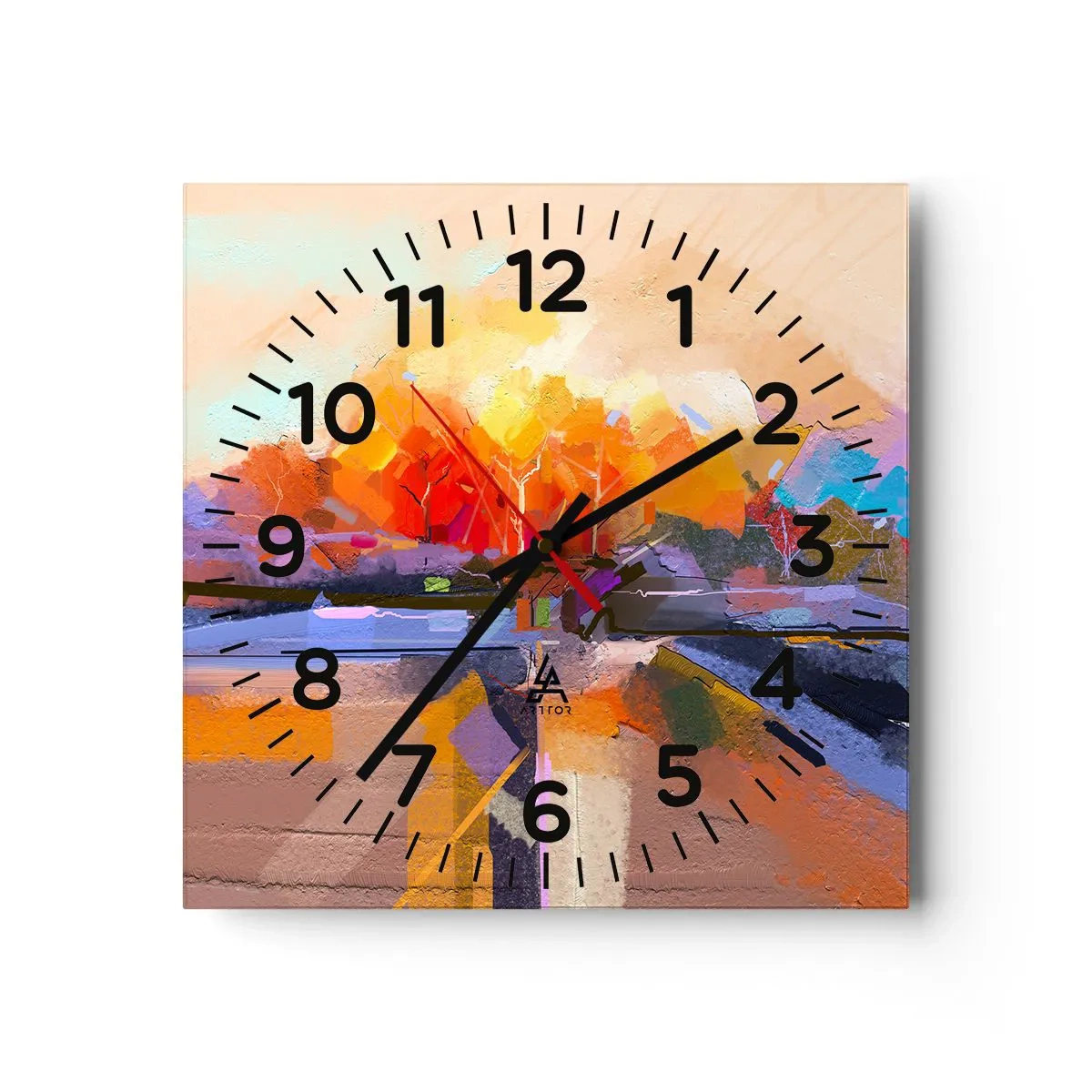 Horloge murale - Pendule murale - L'automne est arrivé - 40x40 cm