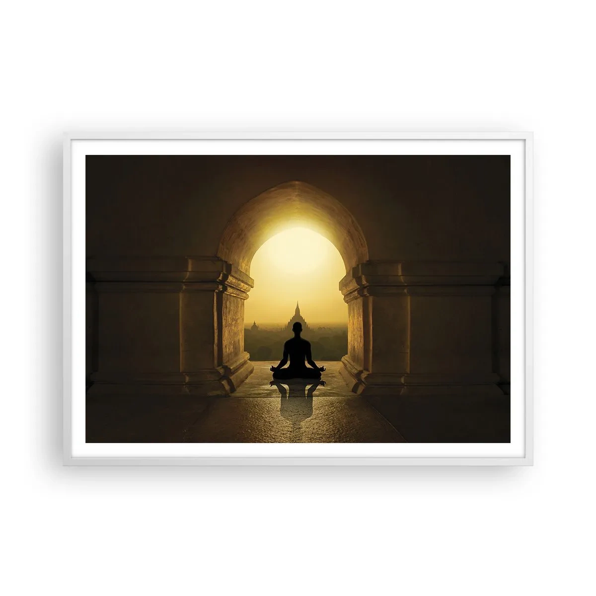 Affiche dans un cadre blanc - Poster - Pleine harmonie - 100x70 cm