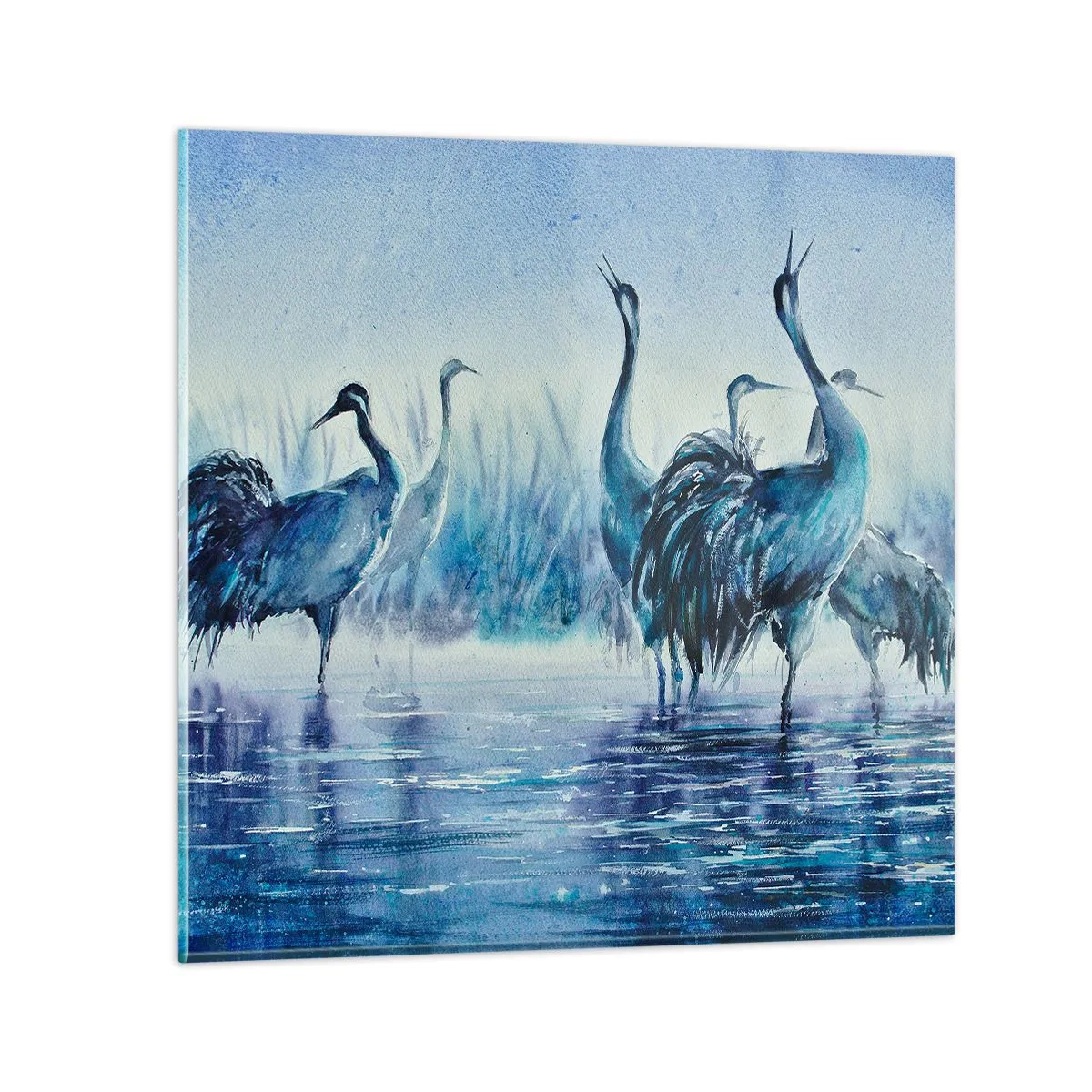 Impression sur verre - Image sur verre - Réunion matinale - 50x50 cm