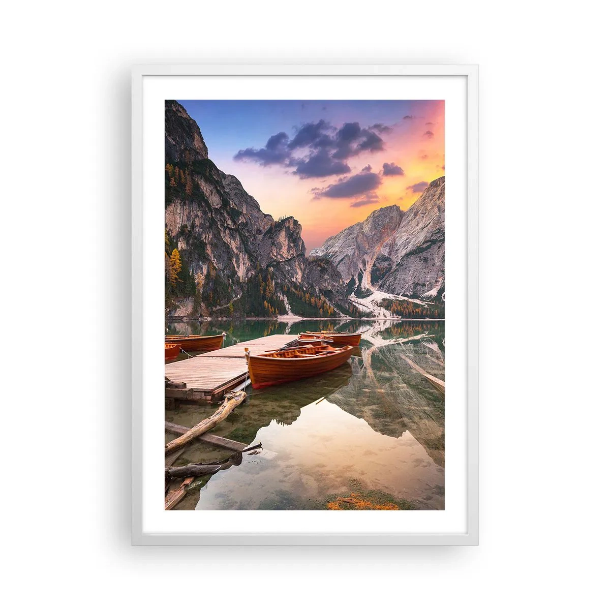 Affiche dans un cadre blanc - Poster - Promesse du jour - 50x70 cm