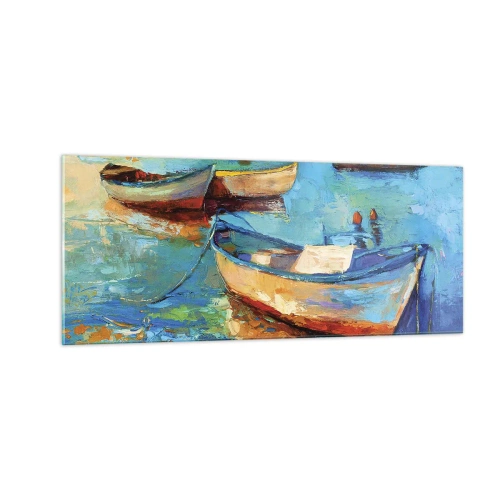 Impression sur verre - Image sur verre - Dans la baie du sud - 100x40 cm