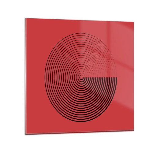 Impression sur verre - Image sur verre - Mouvement circulaire - 30x30 cm