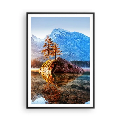 Affiche dans un cadre noir - Poster - La nature sous un nouveau jour - 70x100 cm