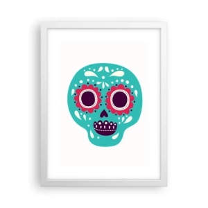 Affiche dans un cadre blanc - Poster - La vie – du plaisir jusqu'à la mort - 30x40 cm